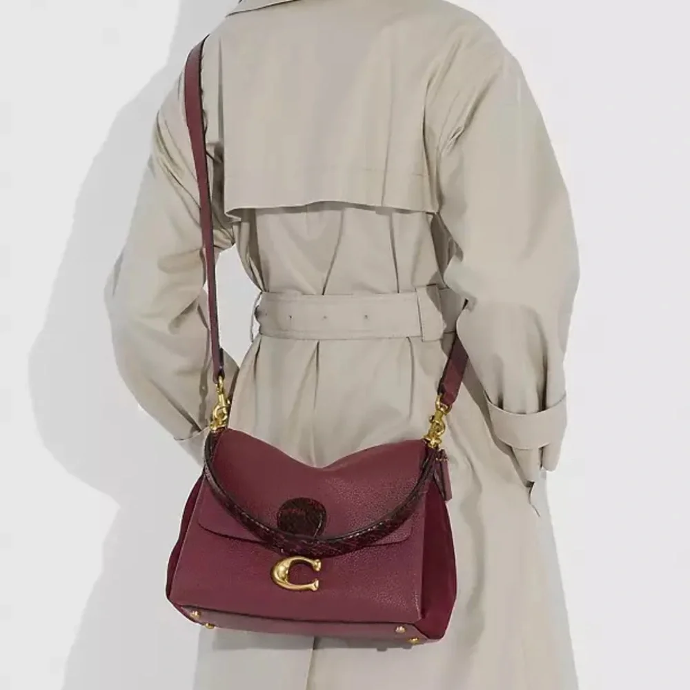 Coach May Shoulder Bag With Snakeskin Detail - Picture 12 of 15